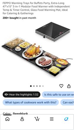 Food warming tray