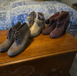 3 Pairs Women's Ankle Boots Bundle
