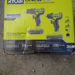 18v Ryobi One + HP Drill / Impact Combo Kit 