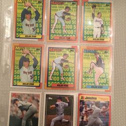 Baseball Cards Ryan, Griffey Jr, Clemens, Rookies