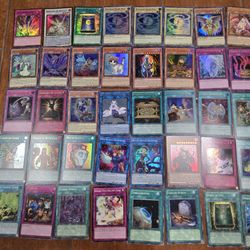 Yugioh cards set of 40 LP/NM 3 Premium Gold rare 24 Ultra Rare 6 Super Rare 1 Gold Rare 6 Common