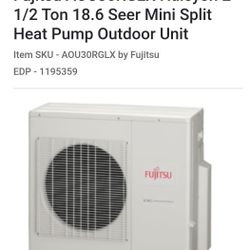 Fujitsu mini-split air conditioning/heating system,