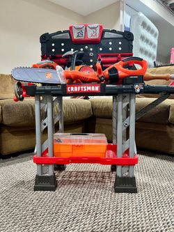 Craftsman Kids Tool Bench with Toy Power Tools & Accessories
