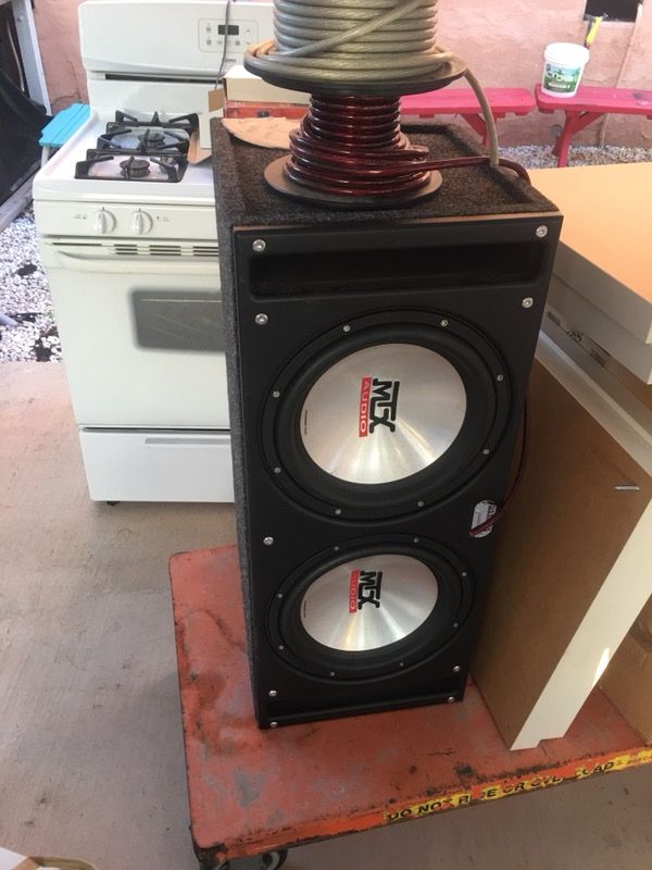 MTX THUNDER 7500 sledge hammer 12” subwoofer system box