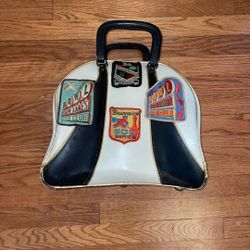 Brunswick vintage bowling bag + ball and shoes
