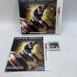 Captain America: Super Soldier for Nintendo 3DS Tested Complete CIB - Authentic
