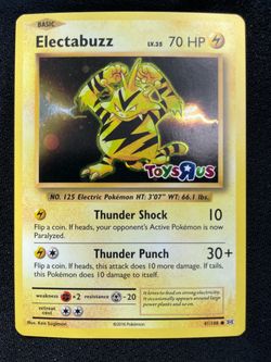 Electabuzz Holo Pokémon Card 41/108 Toys R Us Promo