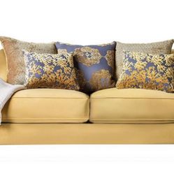 Gold loveseat / Sofa 