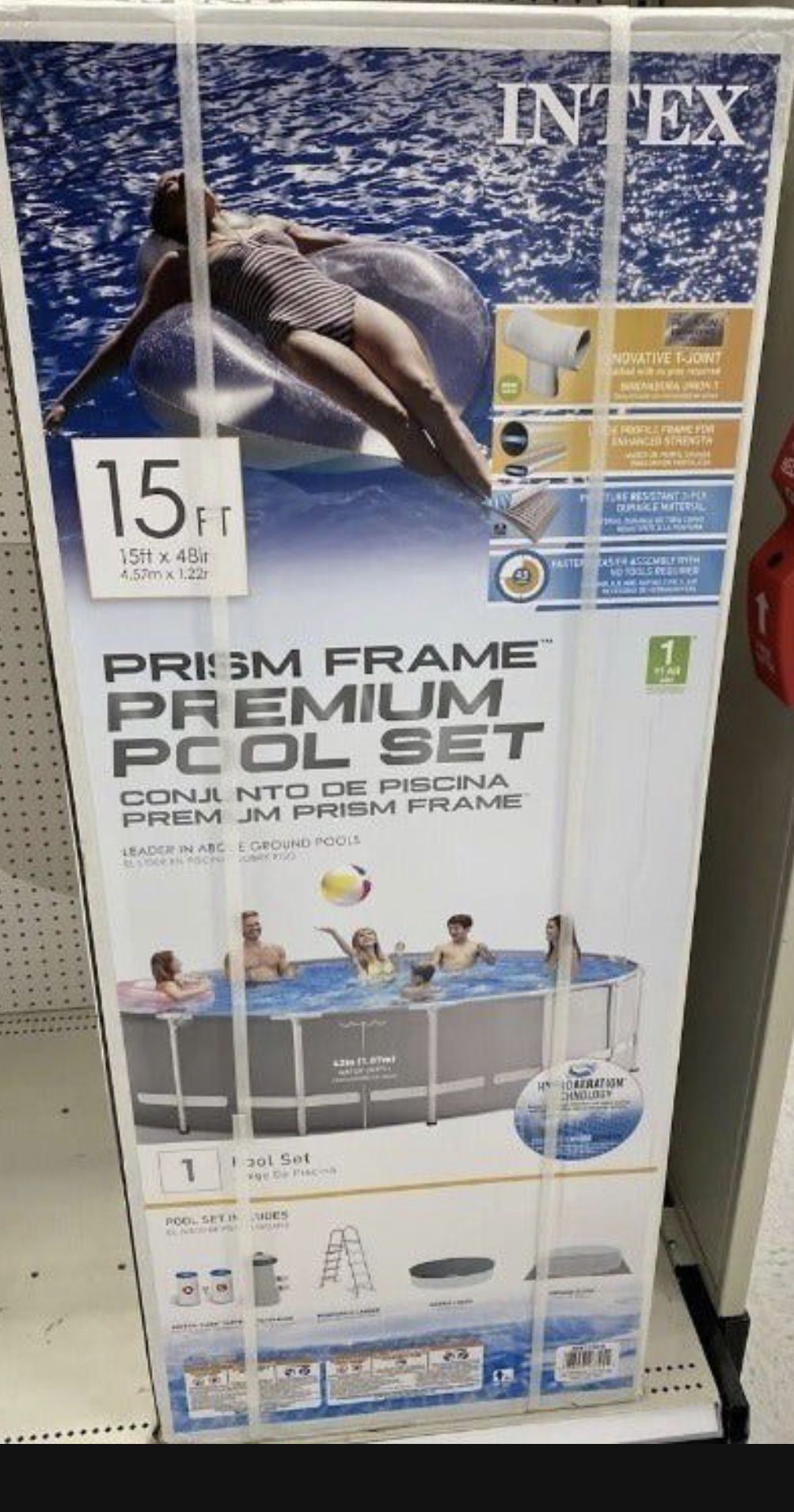 Intex Prism Frame Premium Pool Set 15ft x 48!!!! Brand New!!