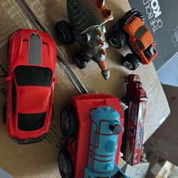 Car Toys & Wooden Cake 