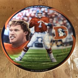 John Elway Porcelain Collectors Plate 