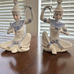 Yogi ladies 7 inch 12 pair of beautiful figurines