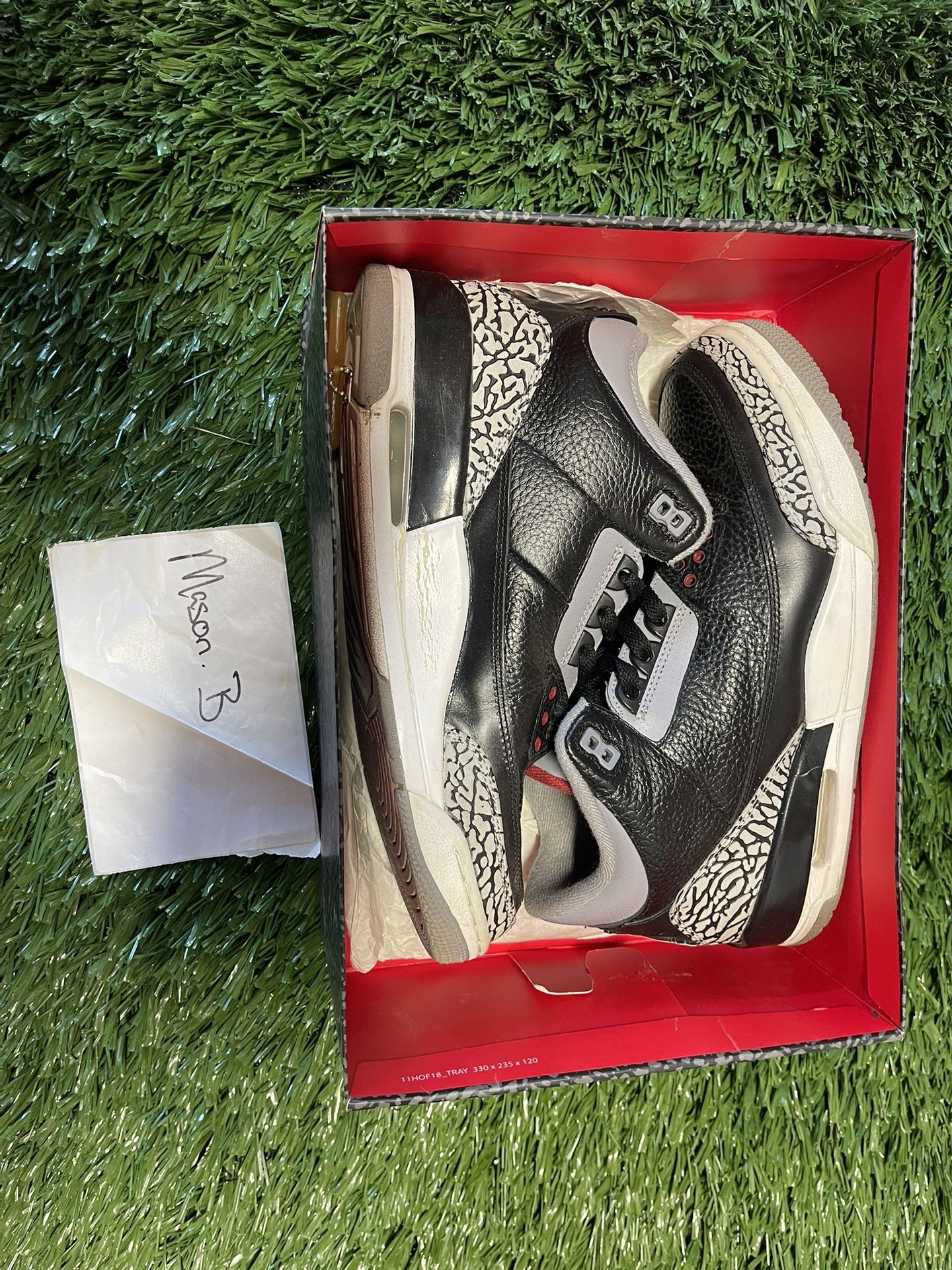 Jordan 3 Black Cement Size 9.5