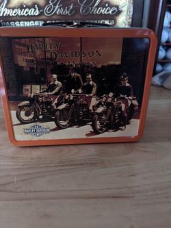 Harley Davidson metal lunch box
