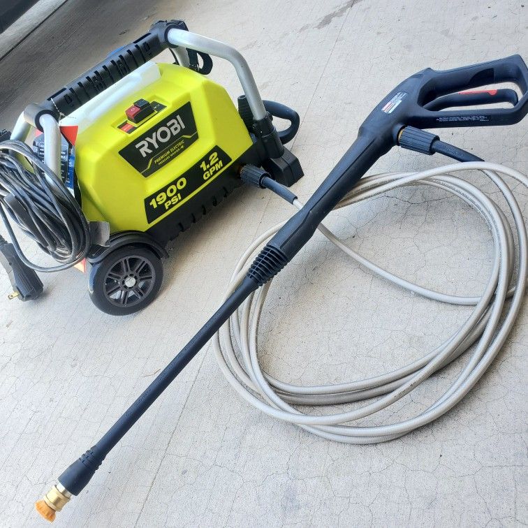 1900 Psi Electric Pressure Washer Ryobi