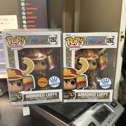 One Piece Funko Pop Armored Luffy 1262 Chase And Common