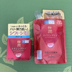 New Rohto Hada Labo Gokujyun Aging Care Cream & Lotion Refill, Anti Aging Wrinkle Cream And Lotion, Japanese Skincare