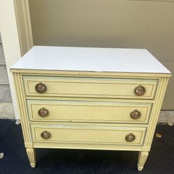 Vintage Bachelor Chest Nightstand Regency Provincial Dresser Bedside Table by Bassett