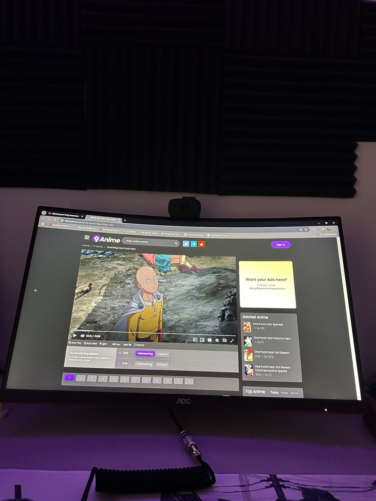 AOC Curved Gaming Monitor 240 Hz