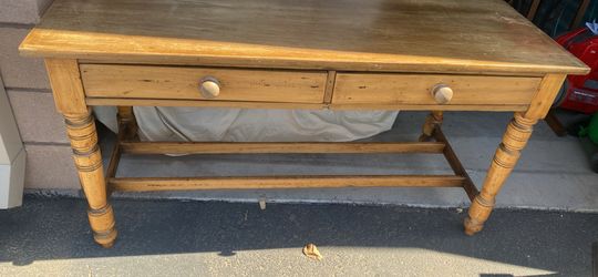 Antique pine desk