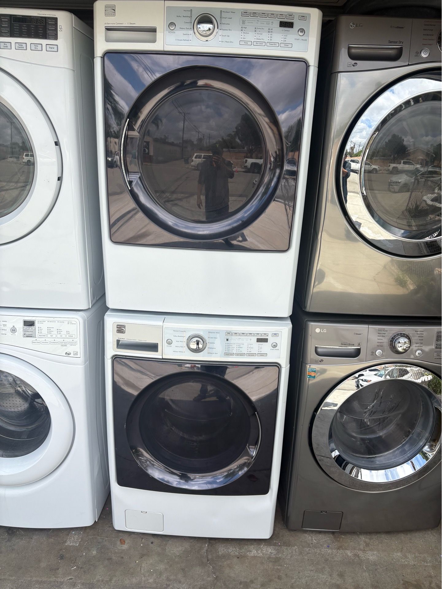 Kenmore Elite stackable washer and gas dryer