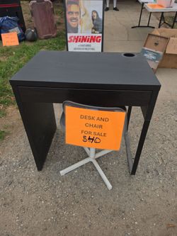 Desk and chair