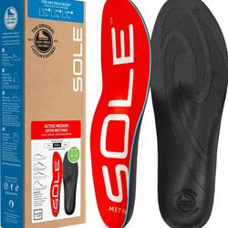 SOLE Active Medium Insoles Size 8 Men / 10 Women Moldable Orthotic Plantar Fasciitis NEW