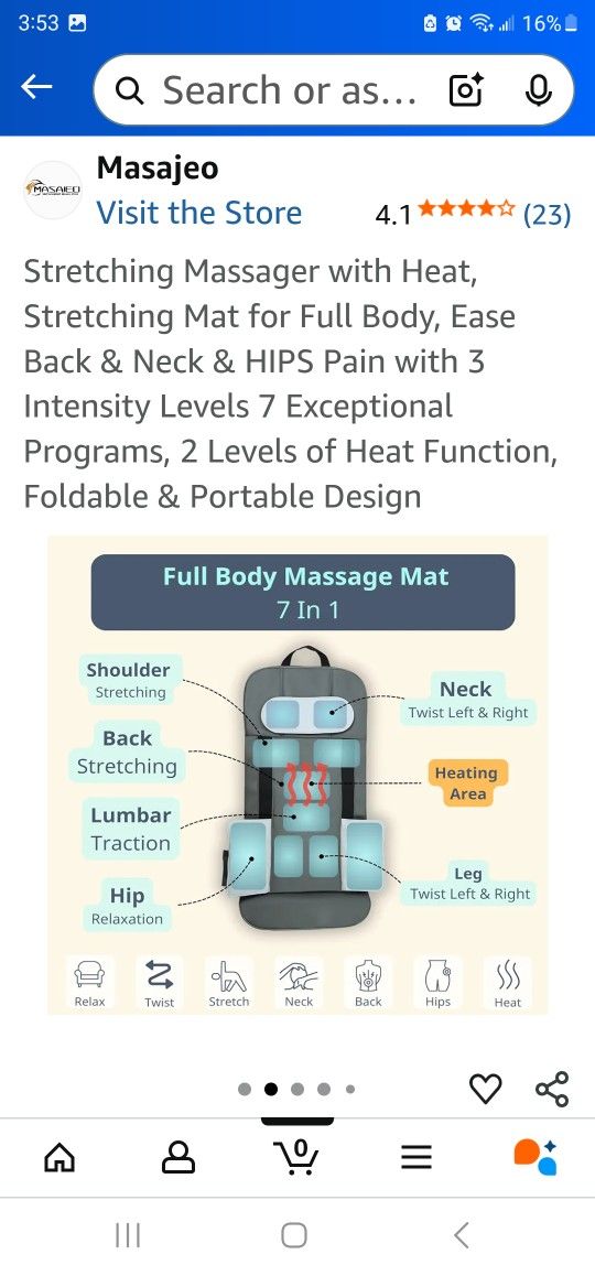 Stretching Massager with Heat