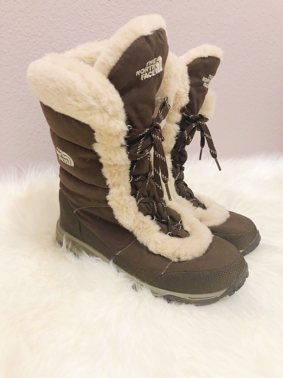 North Face Nuptse Fur Winter Boots