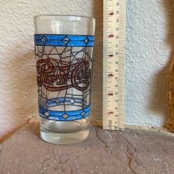 Vintage 1970’s Pepsi-Cola Tiffany Style Glass