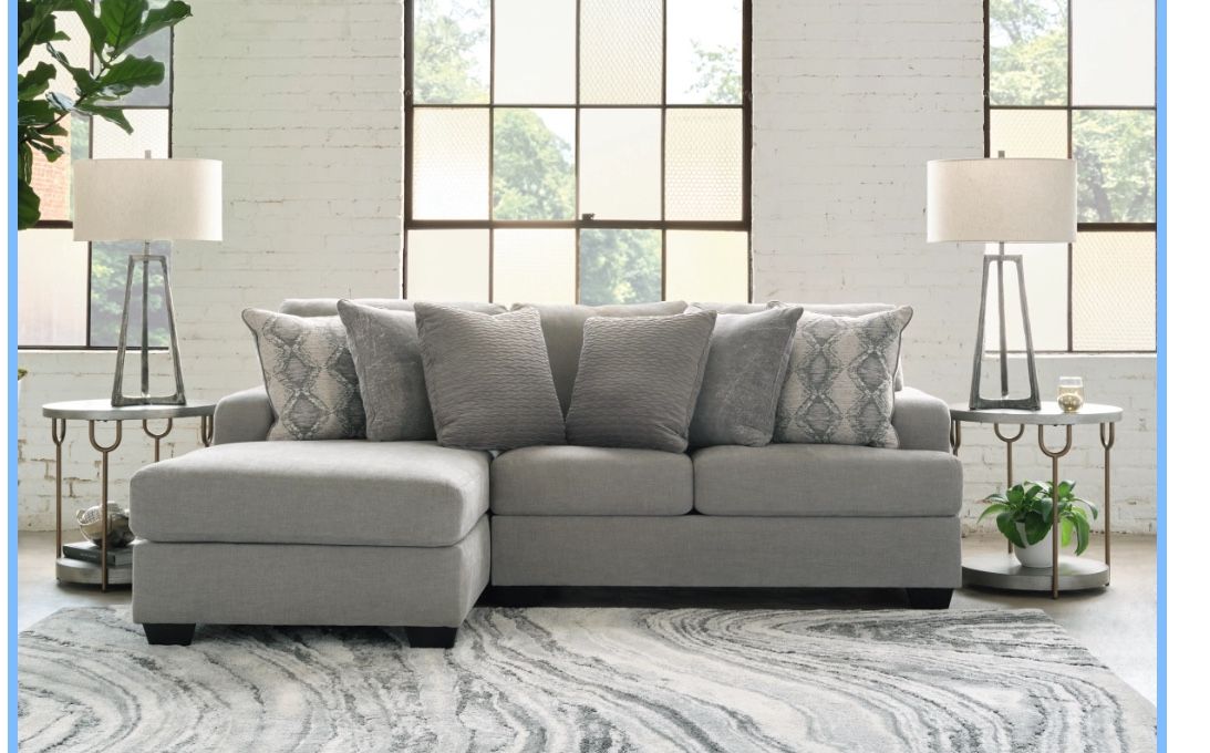 Ashley Gray 2-Piece Sectional Sofa with Chaise