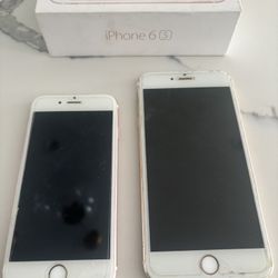 iPhone 6s/8 White Not Working** 2 Phones $20 Dollars Each 