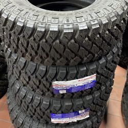 LT 35x12.50x18 Atlander Mud Terrain Tires (4) installed-We Finance