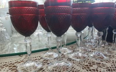 CRYSTAL D` ARQUES DINNER WARE AND GLASSES $8  AND UP.  ALSO PRINCESS HOUSE.