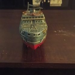 Vintage Tin Toy Ship Glacier g-B4