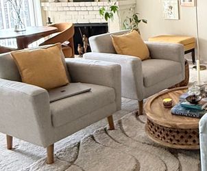 West Elm Oliver Chair. Set of 2. New.