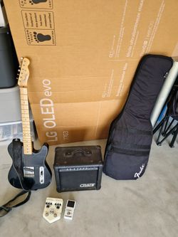 Fender telecaster starter guitar and accessories $300