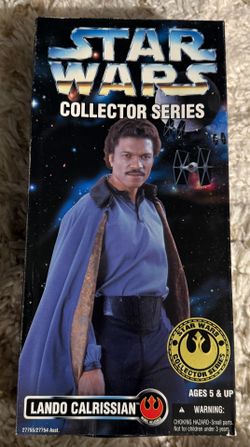 Vintage 1996 Kenner Star Wars Collector Series 12” Lando Calrissian Figure w/ Original Box