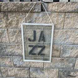 GLASS FRAMED  - JAZZ SIGN 