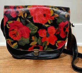 🌹🌹Brand New🌹🌹  Patricia Nash Red Roses Braidi Italian Leather Midsummer Bag- Heritage collection