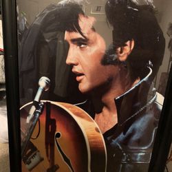 Elvis Black Framed Poster