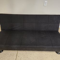 Futon Sofa Convertible - Black