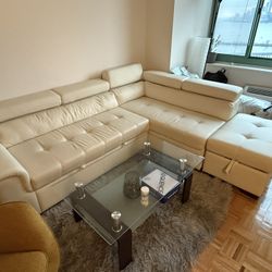 3 Piece Sleeper sofa - With Adjustable Backrest 