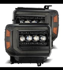  14-18 GMC Sierra Headlights NOVA Alpha Rex