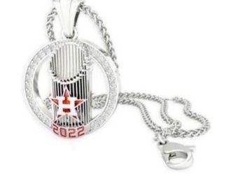 2022Houston Astros World Series MLB Silver / Color necklace Alloy mixed-metal charm necklace pendant
