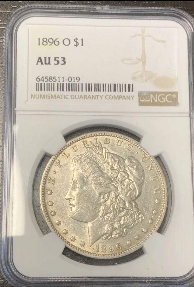 1896 O Morgan Silver Dollar Graded