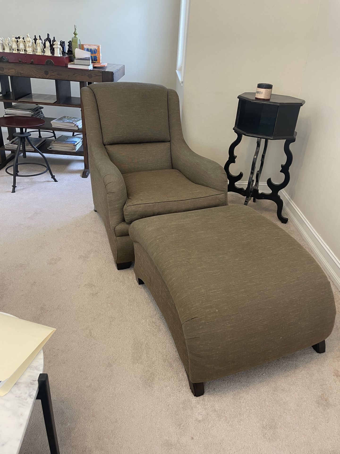 Michael Berman Limited Chair And Ottoman