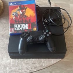 PS4 Slim 1tb With A Controller And Game 