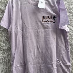 Nike Men's Lavander Sportswear Crew-Neck T-Shirt