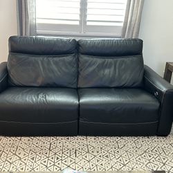 Leather Power Recliner Sofa and Loveseat